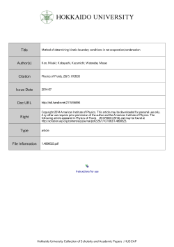 Method of determining kinetic boundary conditions in net