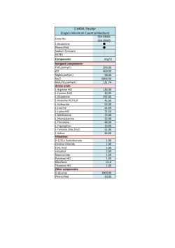 E-MEM, Powder (Eagle`s Minimum Essential Medium)