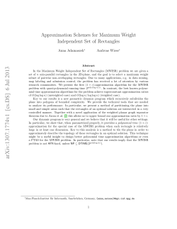Approximation Schemes for Maximum Weight Independent Set of