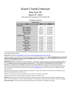 Grant`s Tomb Criterium