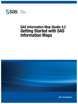 SAS Information Map Studio 4.2