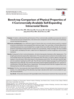 Bench-top Comparison of Physical Properties of 4 Commercially
