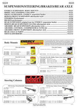 suspension/steering/brakes/rear axle