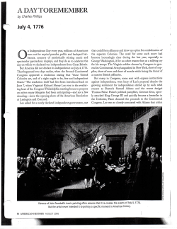 July 4, 1776 Article