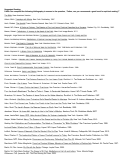 father dan`s suggested reading list 11/23/16