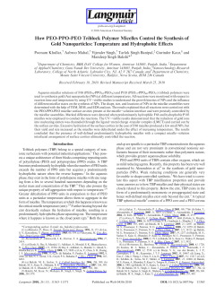 How PEO-PPO-PEO Triblock Polymer Micelles