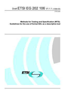 EG 202 106 - V01.01.01 - Methods for Testing and