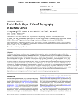 Probabilistic Maps of Visual Topography in Human Cortex