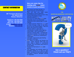 contact information - Water and Sewerage Corporation