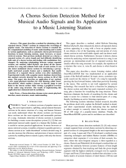 A Chorus-Section Detection Method for Musical
