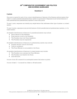 Sample Responses Q4 - AP Central