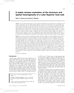 A stable isotope evaluation of the structure and spatial heterogeneity