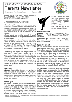 Parents Newsletter