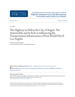The Highway to Hell in the City of Angels: The Automobile and its