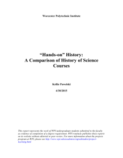 A Comparison of History of Science Courses