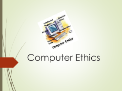 Computer Ethics Slides File