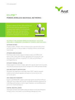 Aviat Eclipse Platform datasheet ETSI