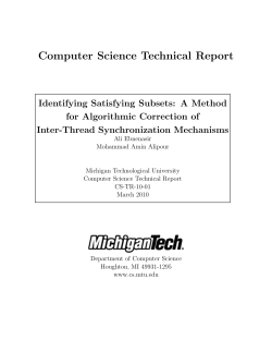 Computer Science Technical Report