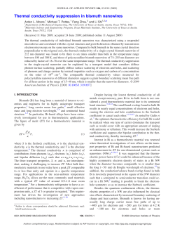 Thermal conductivity suppression in bismuth nanowires