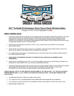 2017 NeSmith Performance Parts Street Stock