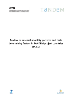mobility patterns and their development