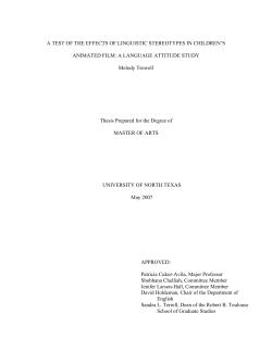 A test of the effects of linguistic stereotypes