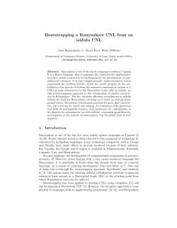 Bootstrapping a Runyankore CNL from an isiZulu CNL