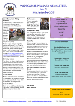 Sept 18th No 3 Newsletter PDF File - Widecombe-in-the
