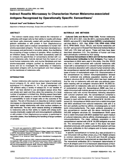 Indirect Rosette Microassay to Characterize