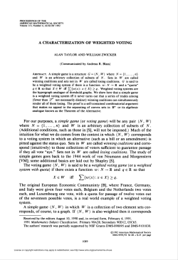 a characterization of weighted voting
