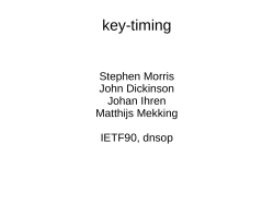 key-timing