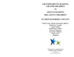 Custody Booklet  - Kinship Caregiver Coalition