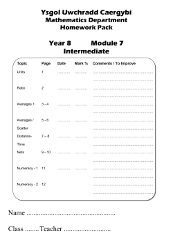 Hk-8-Module-7-Int - Ysgol Uwchradd Caergybi