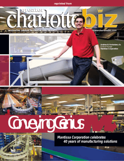 Mantissa Corporation celebrates 40 years of manufacturing solutions