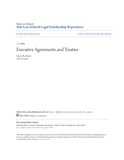 Executive Agreements and Treaties