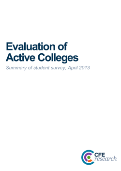 Evaluation of Active Colleges