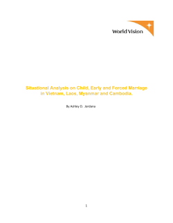 Situational Analysis on Child, Early and Forced Marriage in Vietnam