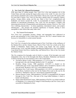 3) New York City`s Hazard Environment