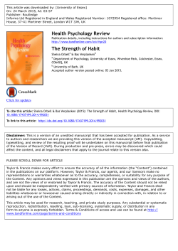 - University of Essex Research Repository
