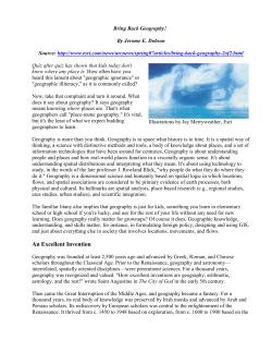 An Excellent Invention - National Council for Geographic Education