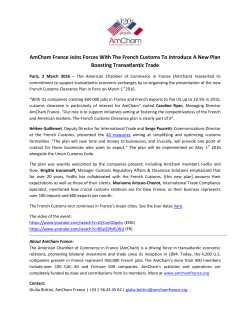 AmCham France Joins Forces With The French Customs To