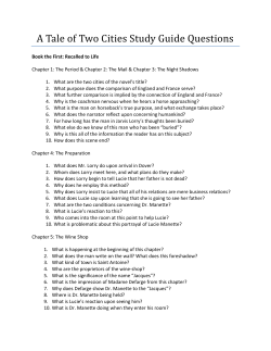 A Tale of Two Cities Study Guide Questions