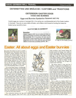 Easter: All about eg~ and Easter bunnies