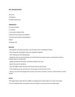EB`S CRACKERS RECIPE 20-25 min 150 degrees Fan Bake setting
