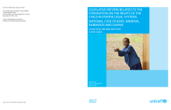 Legislative Reform Related to the Convention on the Rights