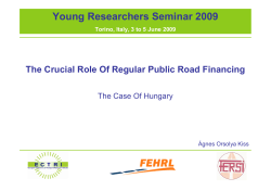 The Crucial Role Of Regular Public Road Financing