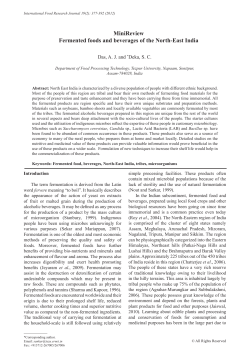 MiniReview Fermented foods and beverages of the North