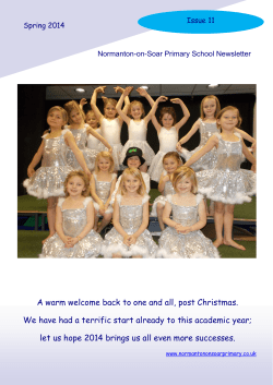 Newsletter Spring 2014 - Normanton On Soar Primary School