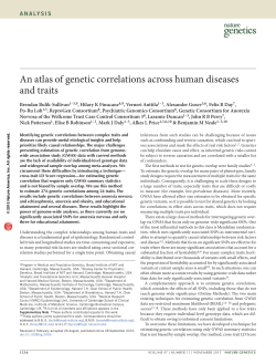 An atlas of genetic correlations across human diseases and traits