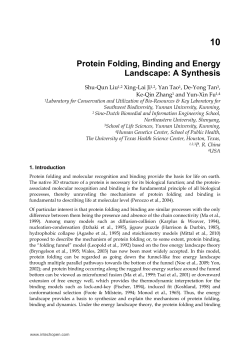 Protein Folding, Binding and Energy Landscape: A